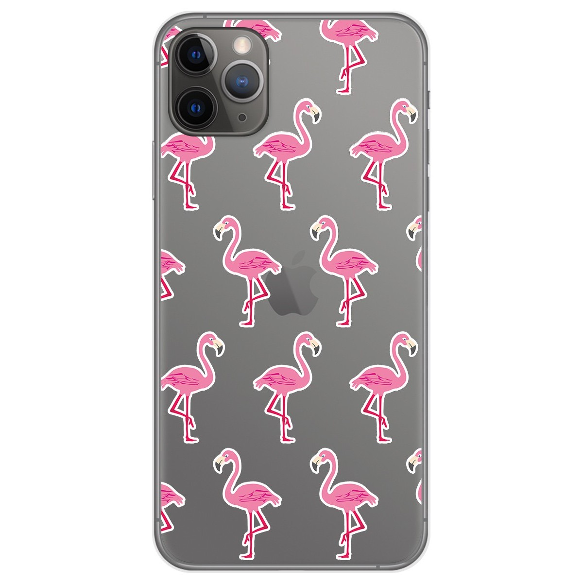 Funda Gel Transparente para Iphone 11 Pro (5.8) diseño Flamenco Dibujos