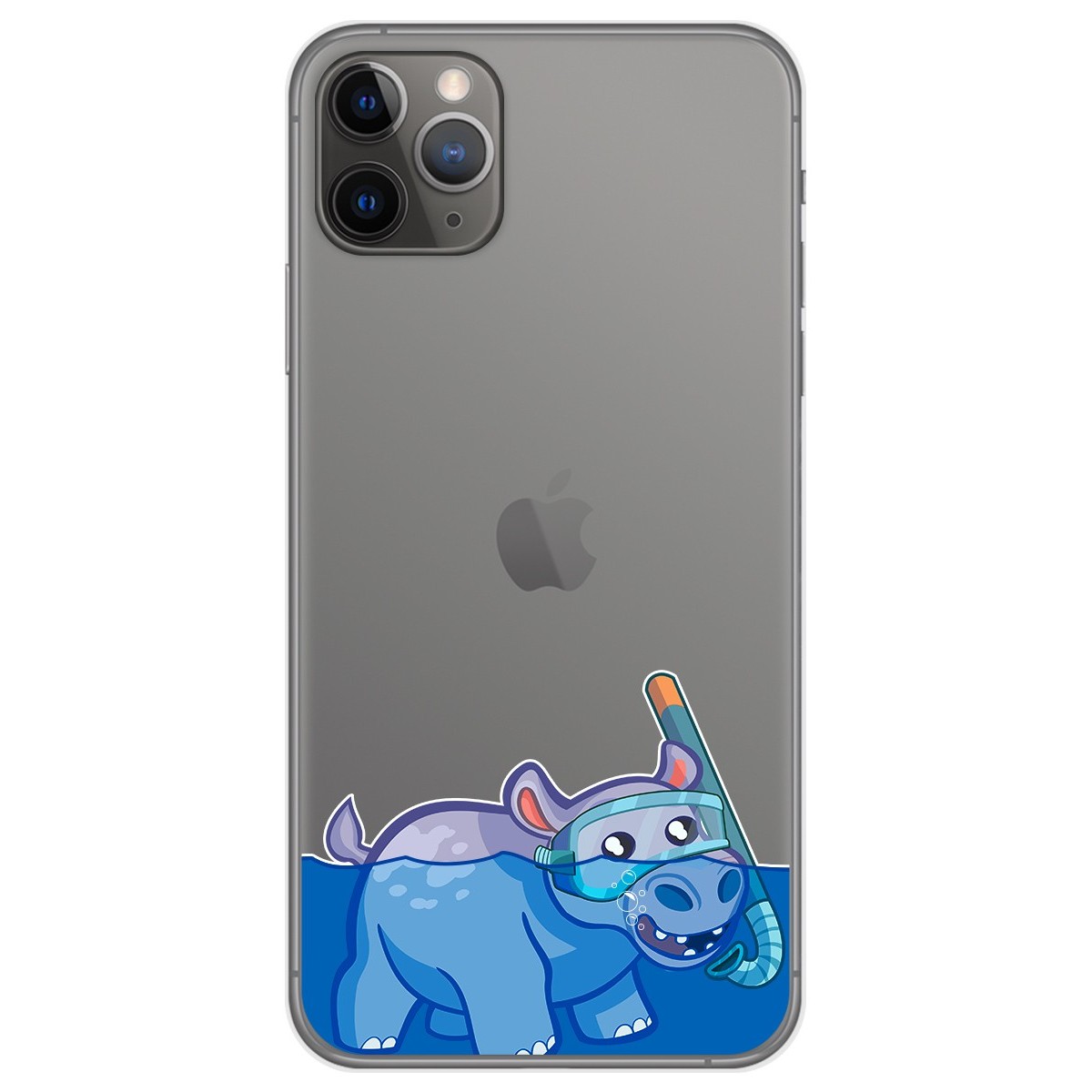 Funda Gel Transparente para Iphone 11 Pro (5.8) diseño Hipo Dibujos