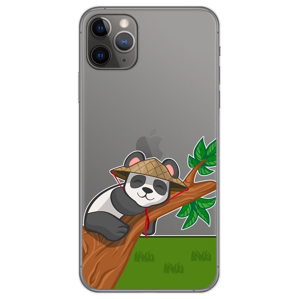 Funda Gel Transparente para Iphone 11 Pro (5.8) diseño Panda Dibujos