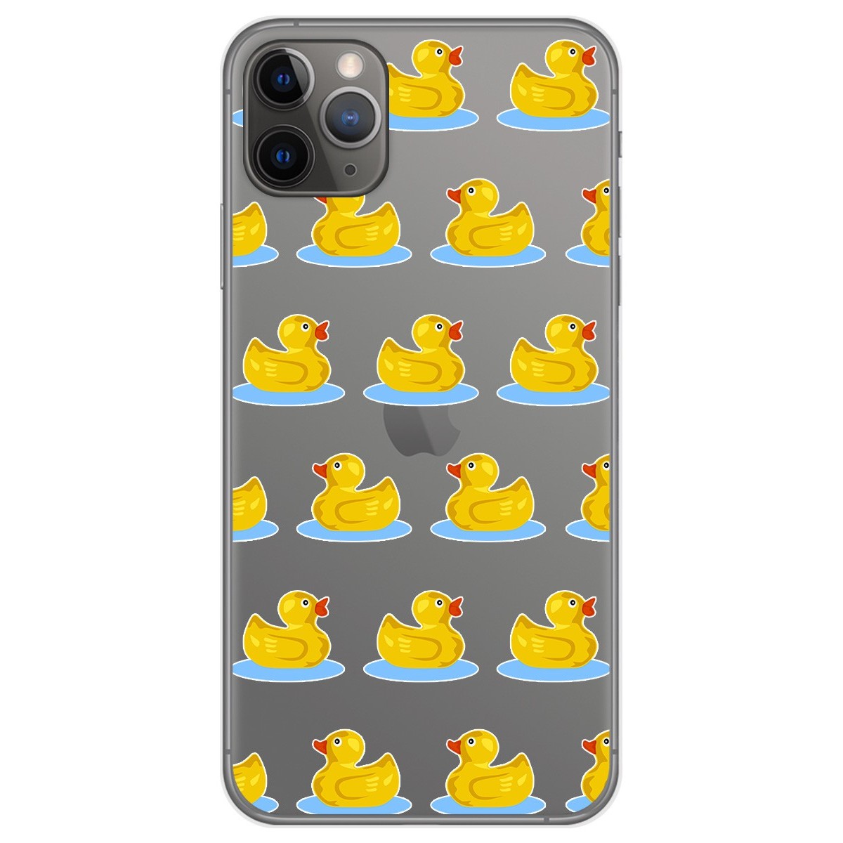 Funda Gel Transparente para Iphone 11 Pro (5.8) diseño Pato Dibujos