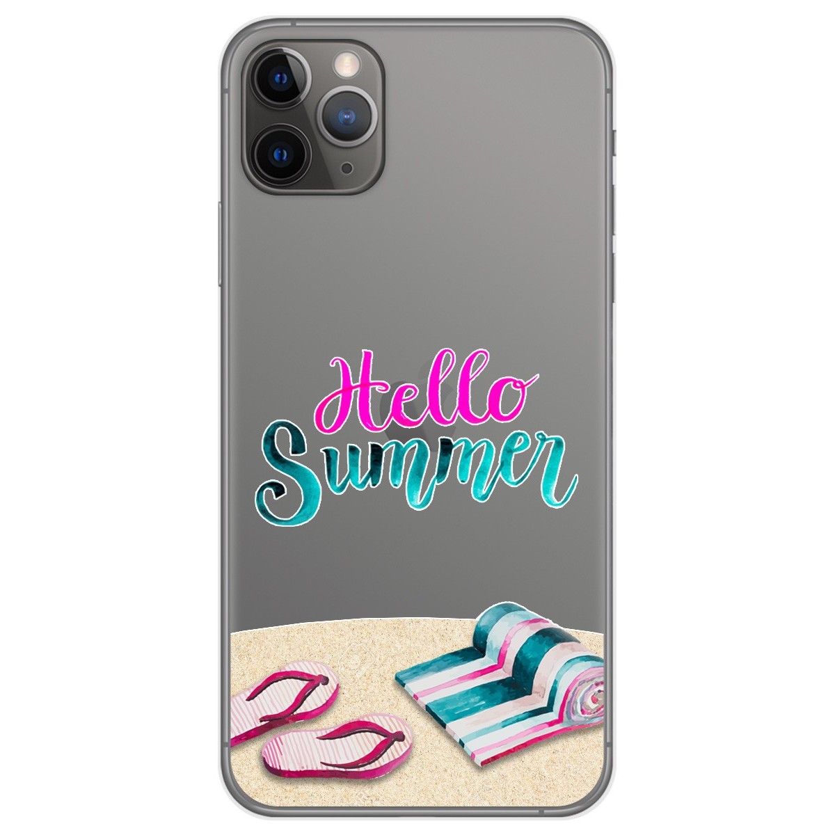 Funda Gel Transparente para Iphone 11 Pro (5.8) diseño Summer Dibujos