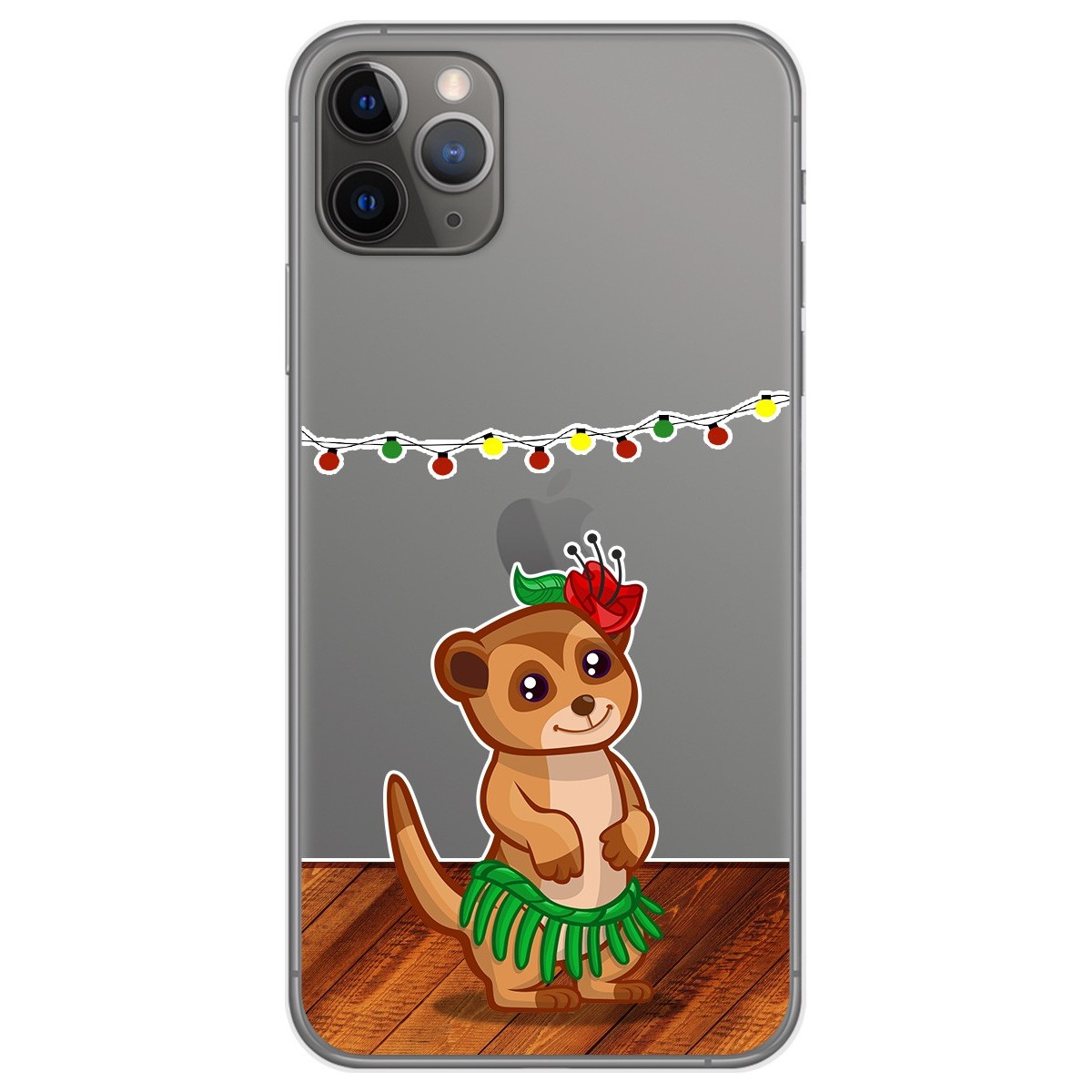 Funda Gel Transparente para Iphone 11 Pro (5.8) diseño Suricata Dibujos