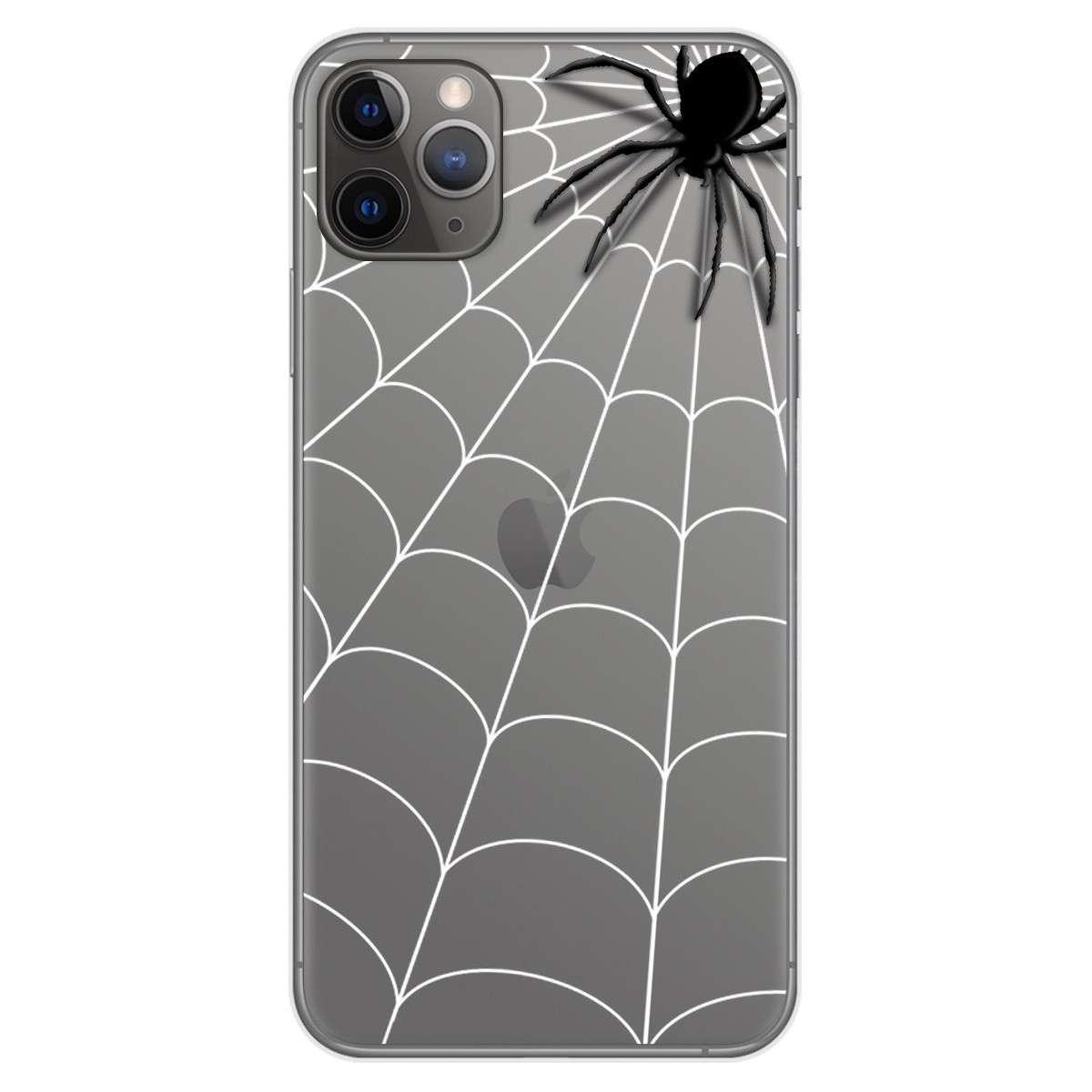 Funda Gel Transparente para Iphone 11 Pro Max (6.5) diseño Araña Dibujos