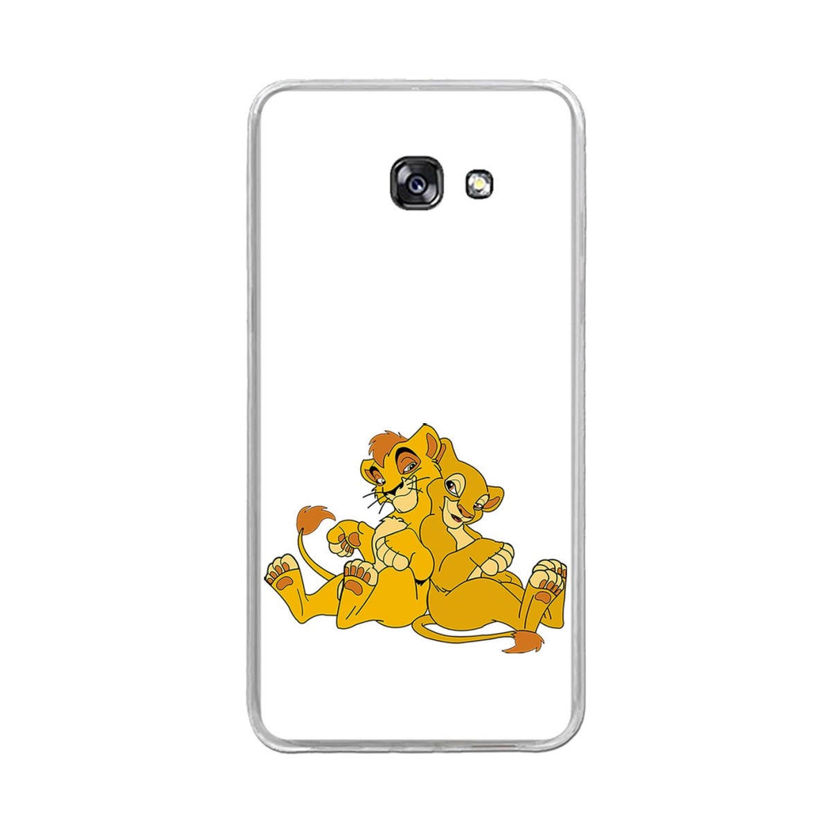 Funda Gel Tpu para Samsung Galaxy A5 (2017) Diseño Leones Dibujos