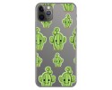 Funda Gel Transparente para Iphone 11 Pro Max (6.5) diseño Cactus Dibujos