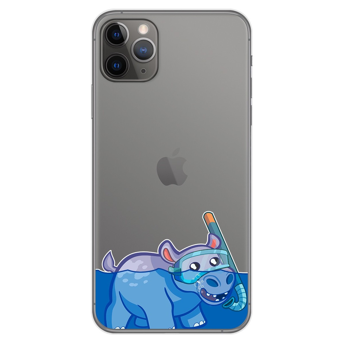 Funda Gel Transparente para Iphone 11 Pro Max (6.5) diseño Hipo Dibujos