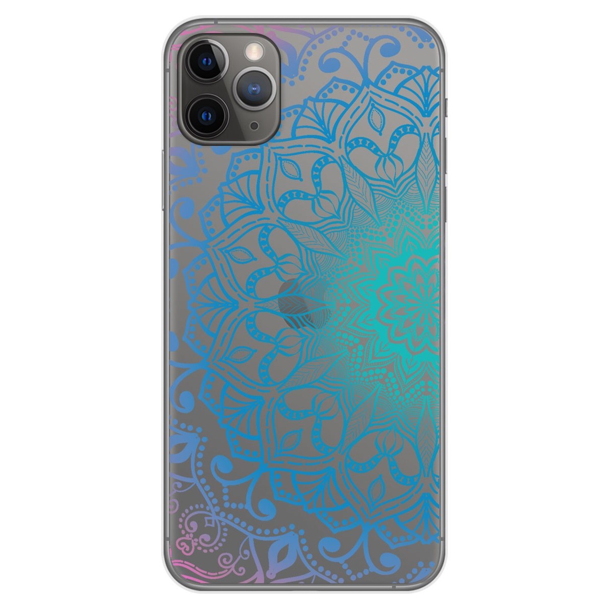 Funda Gel Transparente para Iphone 11 Pro Max (6.5) diseño Mandala Dibujos