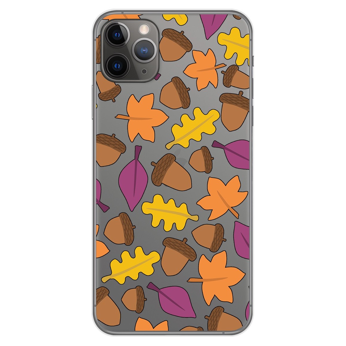 Funda Gel Transparente para Iphone 11 Pro Max (6.5) diseño Otoño Dibujos