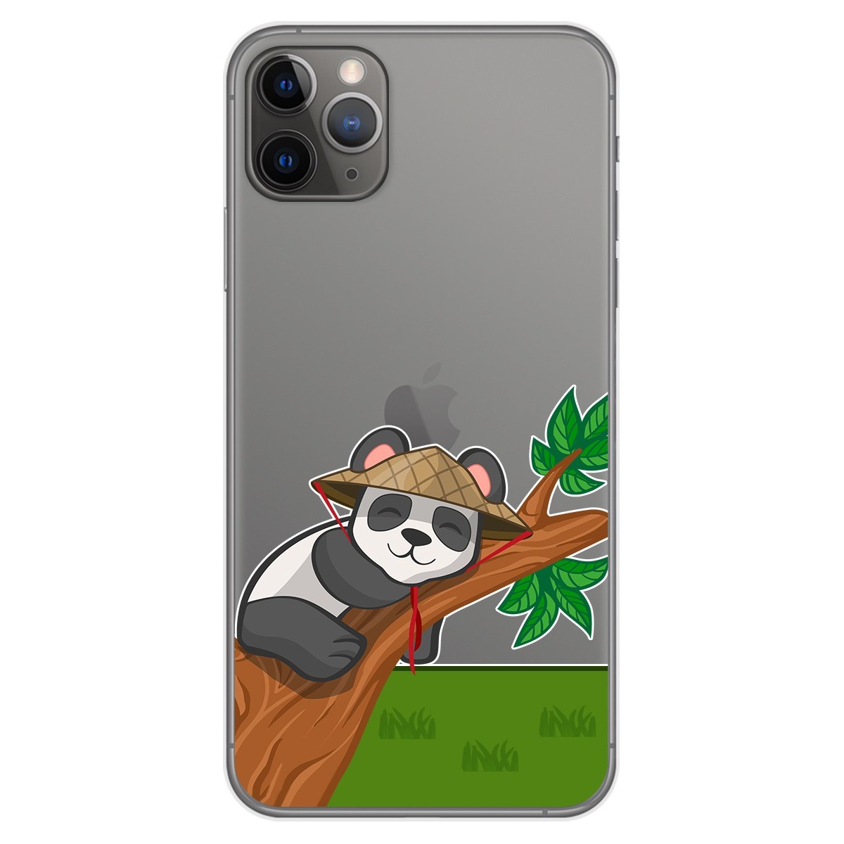 Funda Gel Transparente para Iphone 11 Pro Max (6.5) diseño Panda Dibujos