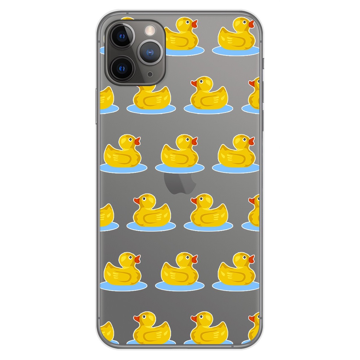 Funda Gel Transparente para Iphone 11 Pro Max (6.5) diseño Pato Dibujos