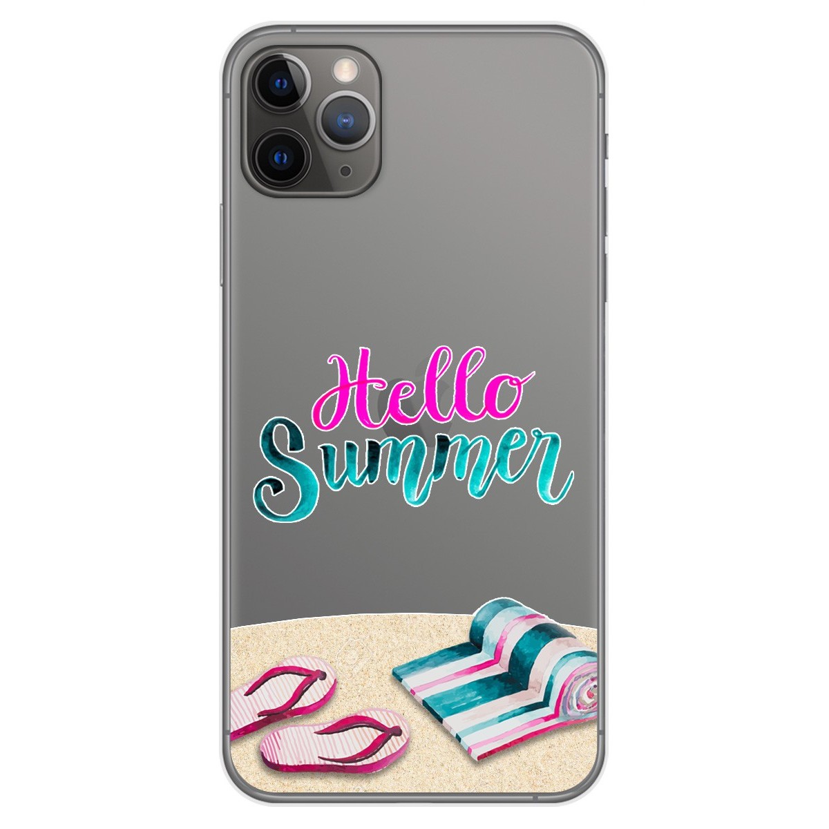 Funda Gel Transparente para Iphone 11 Pro Max (6.5) diseño Summer Dibujos