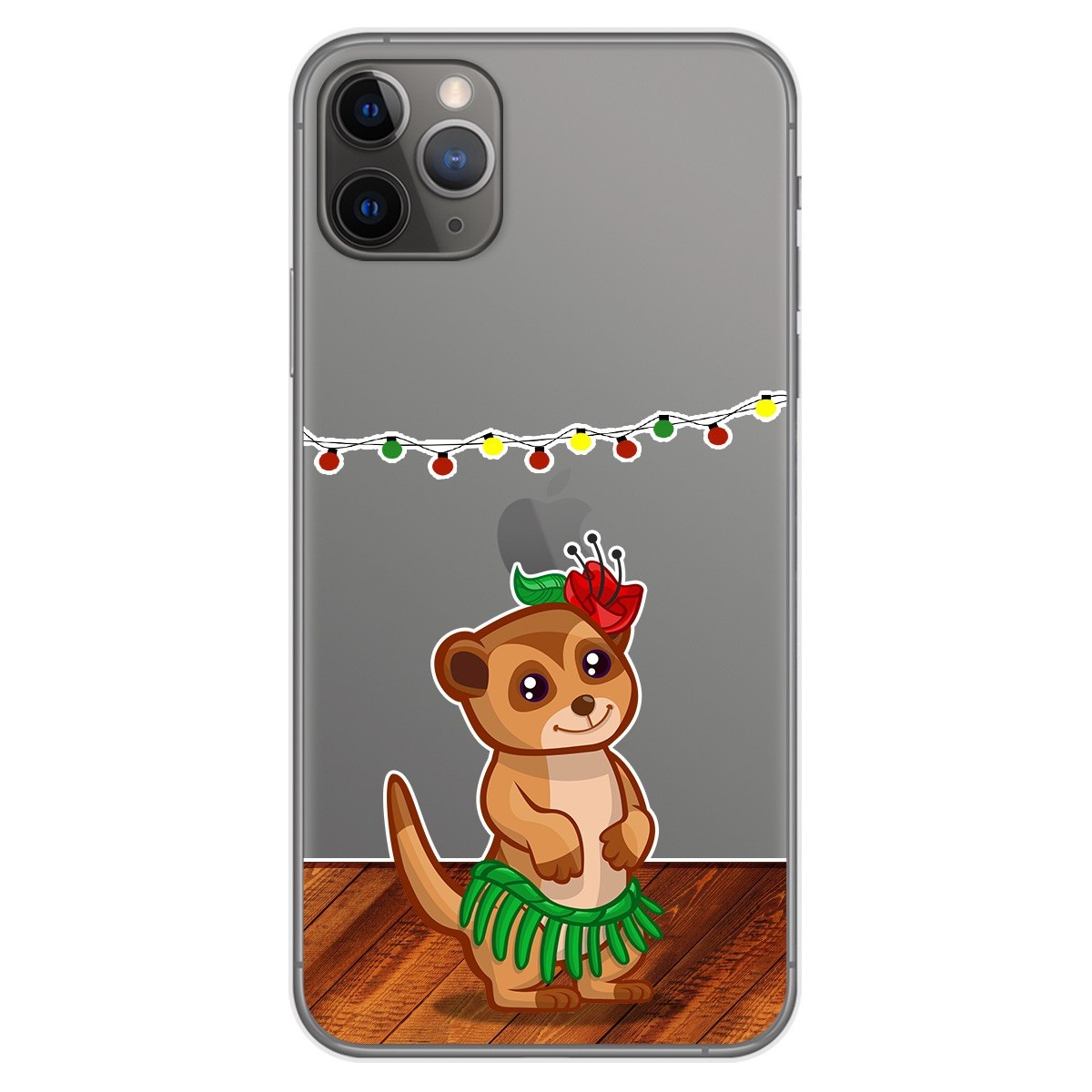 Funda Gel Transparente para Iphone 11 Pro Max (6.5) diseño Suricata Dibujos