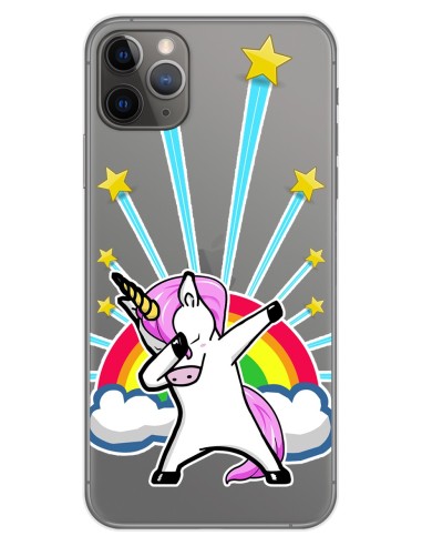 Funda Gel Transparente para Iphone 11 Pro Max (6.5) diseño Unicornio Dibujos