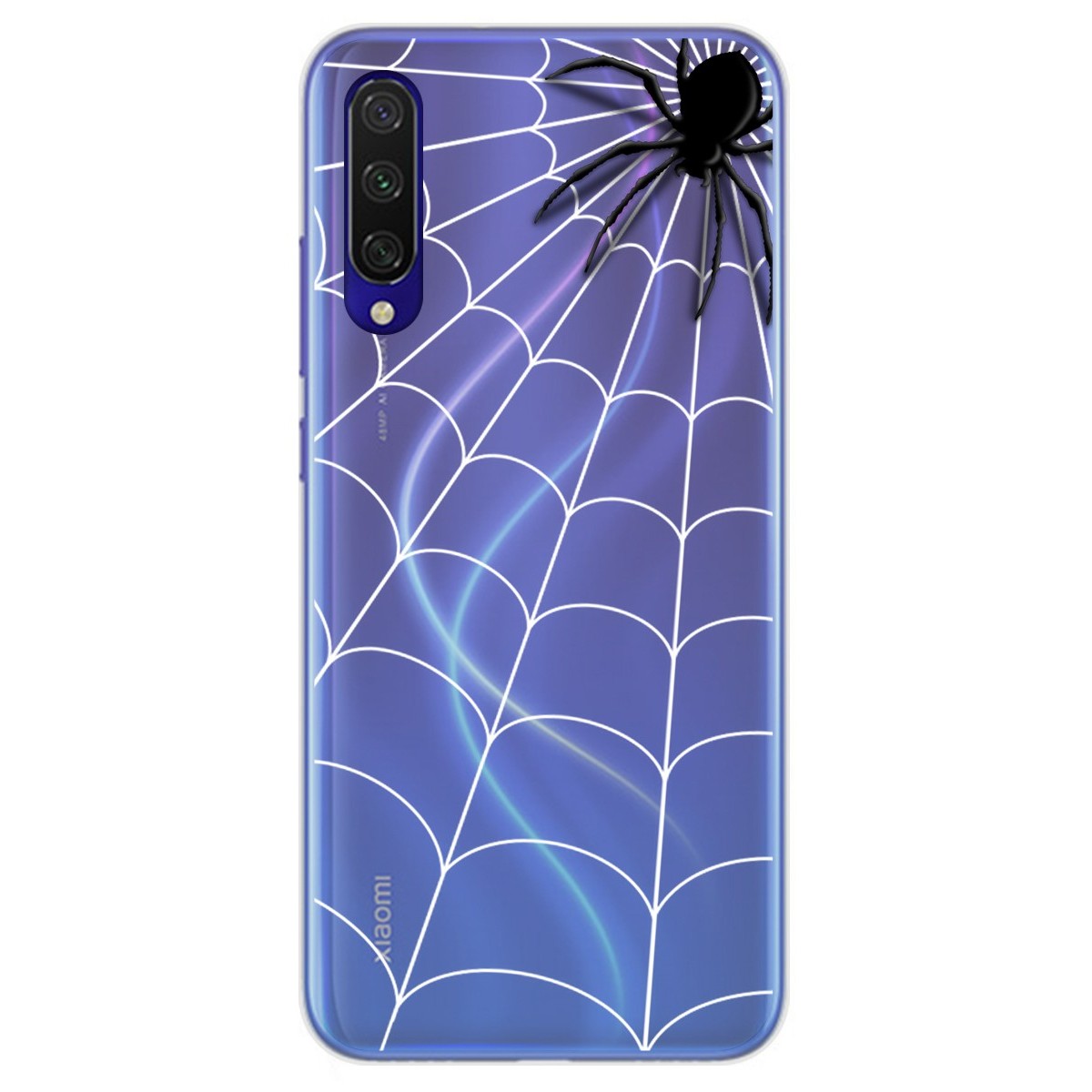 Funda Gel Transparente para Xiaomi Mi 9 Lite diseño Araña Dibujos
