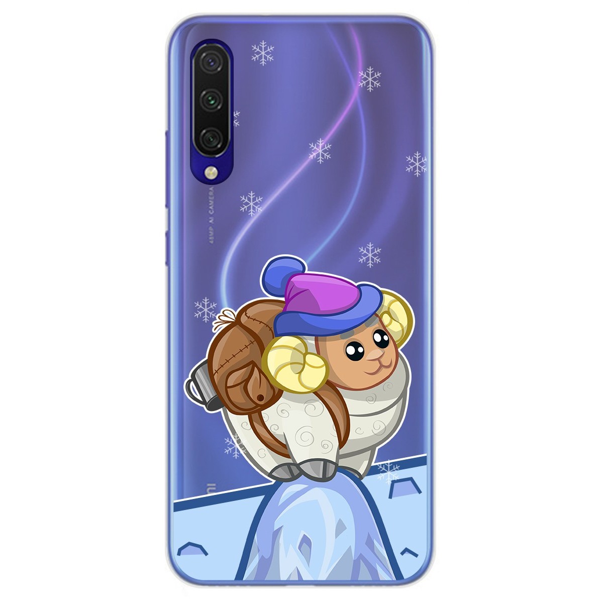 Funda Gel Transparente para Xiaomi Mi 9 Lite diseño Cabra Dibujos