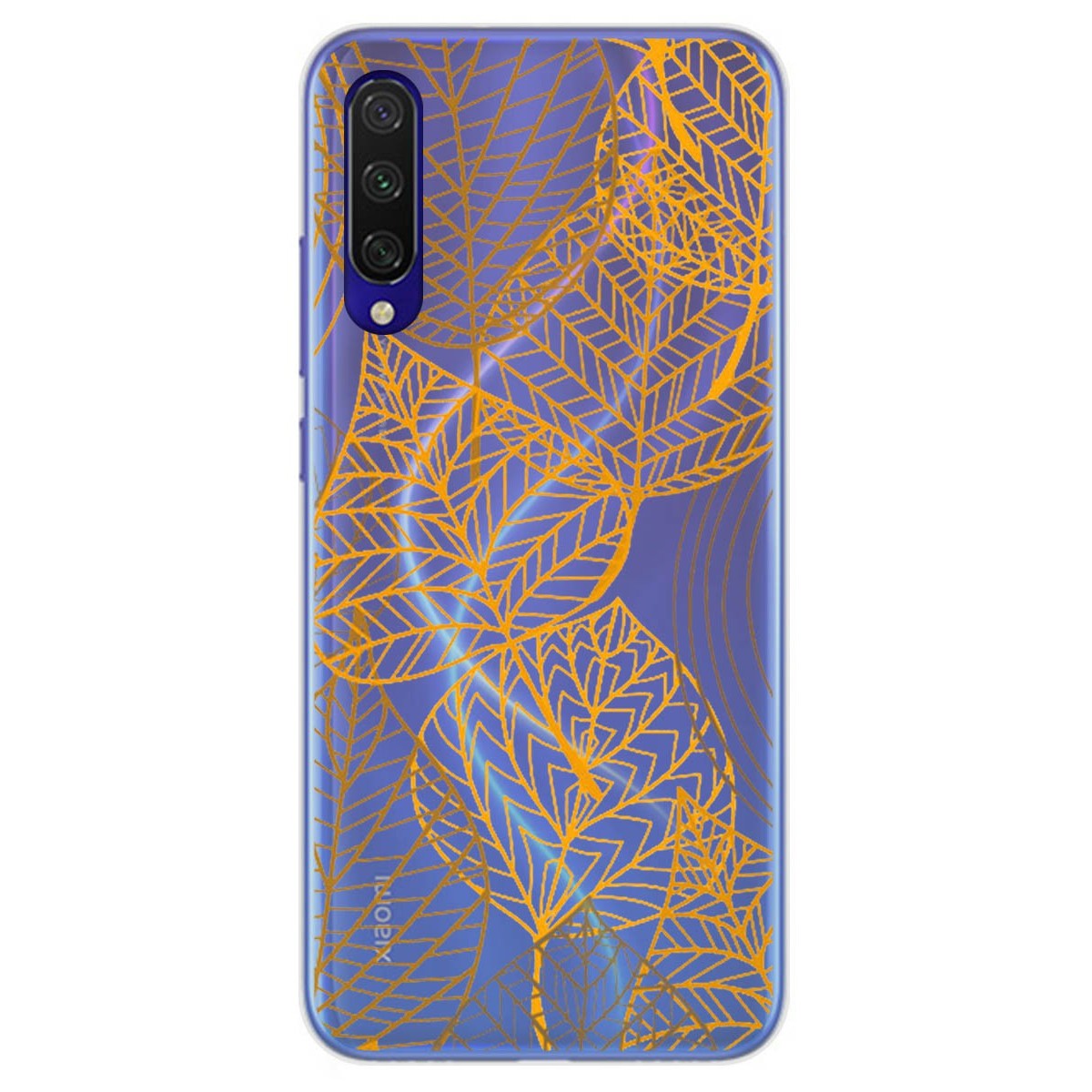 Funda Gel Transparente para Xiaomi Mi 9 Lite diseño Hojas Dibujos