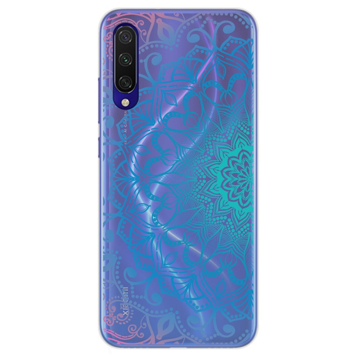 Funda Gel Transparente para Xiaomi Mi 9 Lite diseño Mandala Dibujos