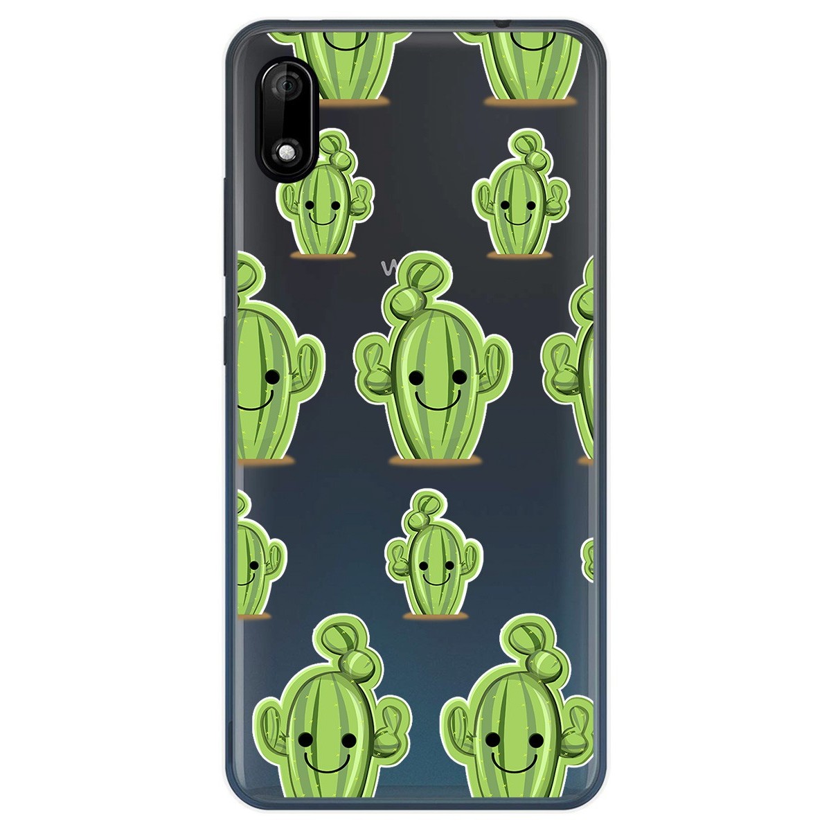 Funda Gel Transparente para Wiko Y70 diseño Cactus Dibujos