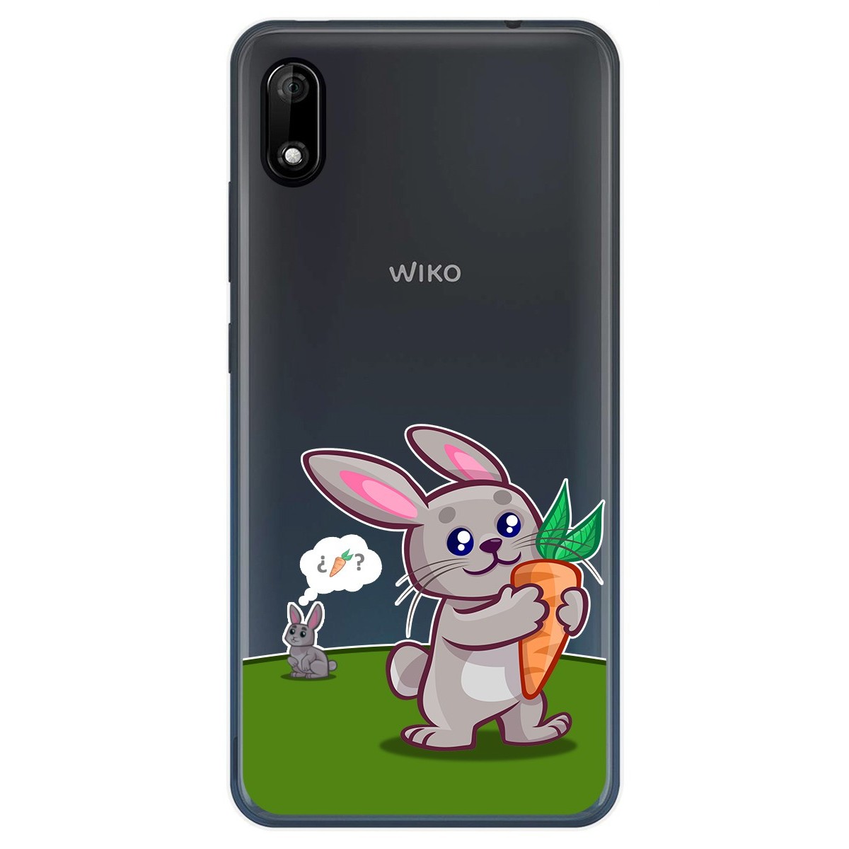 Funda Gel Transparente para Wiko Y70 diseño Conejo Dibujos