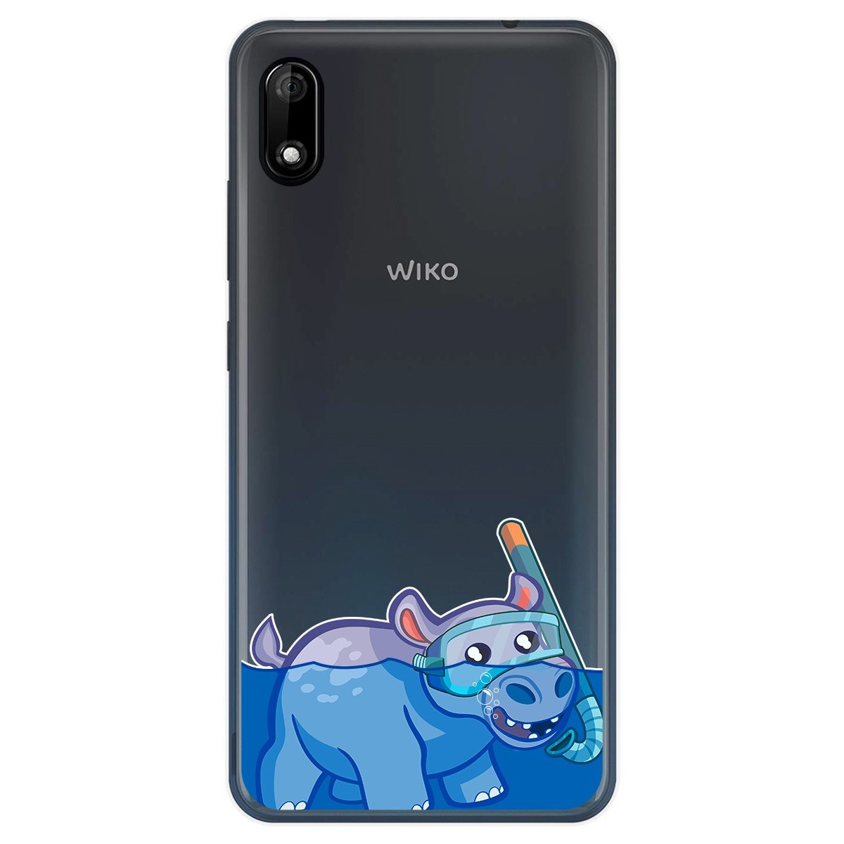 Funda Gel Transparente para Wiko Y70 diseño Hipo Dibujos