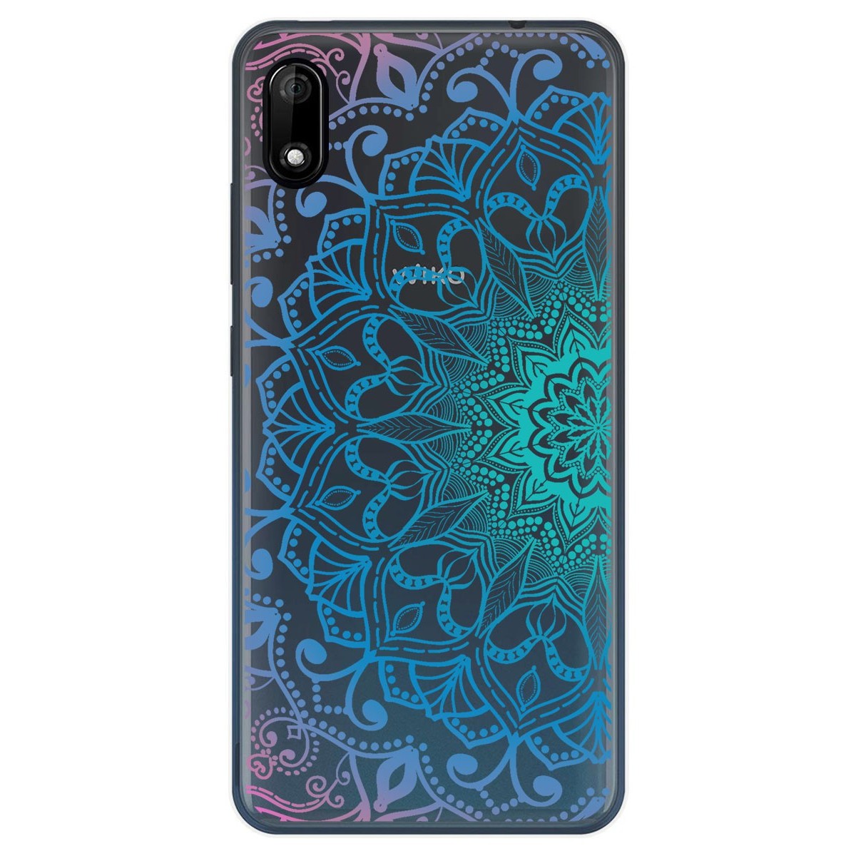 Funda Gel Transparente para Wiko Y70 diseño Mandala Dibujos