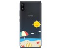 Funda Gel Transparente para Wiko Y70 diseño Playa Dibujos