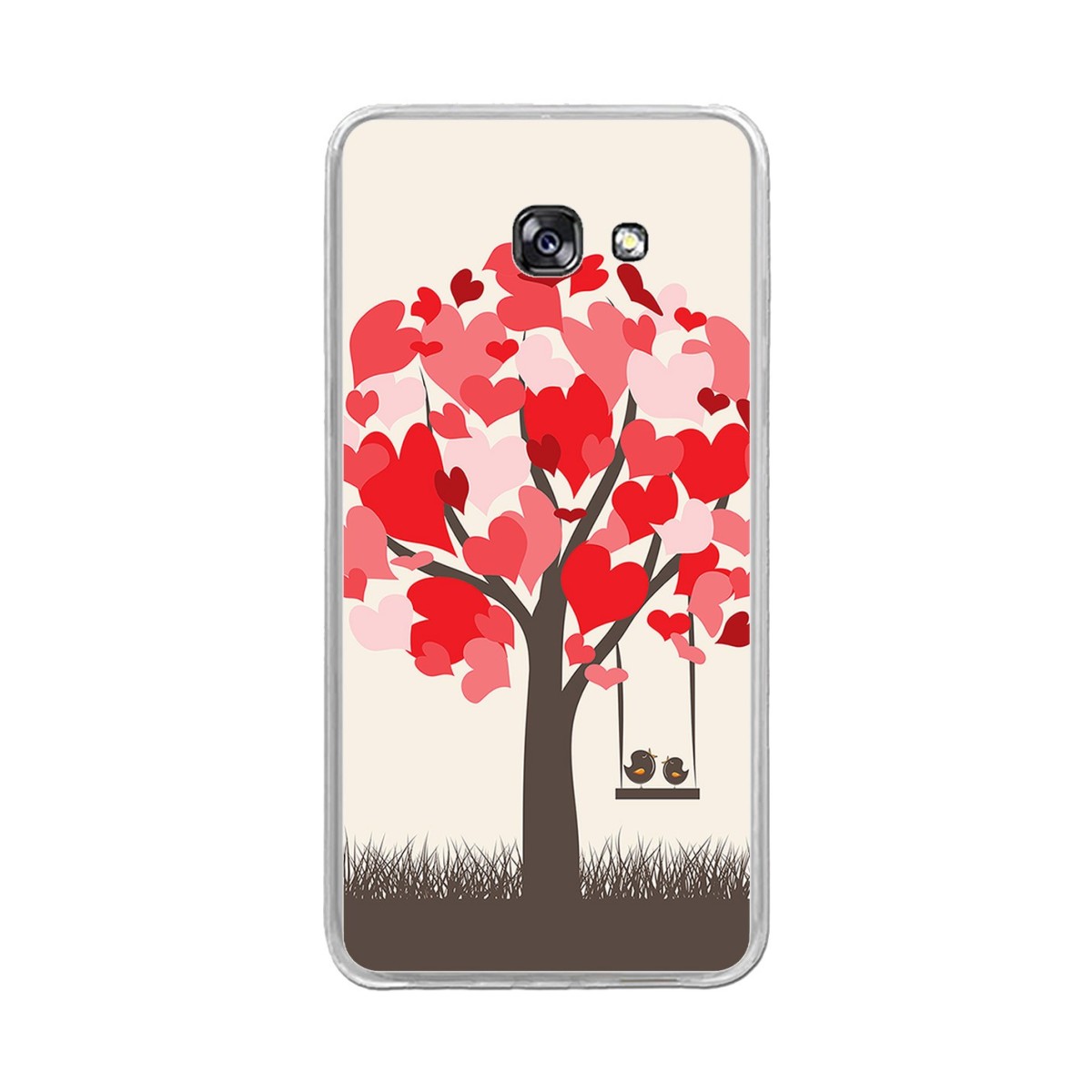 Funda Gel Tpu para Samsung Galaxy A5 (2017) Diseño Pajaritos Dibujos