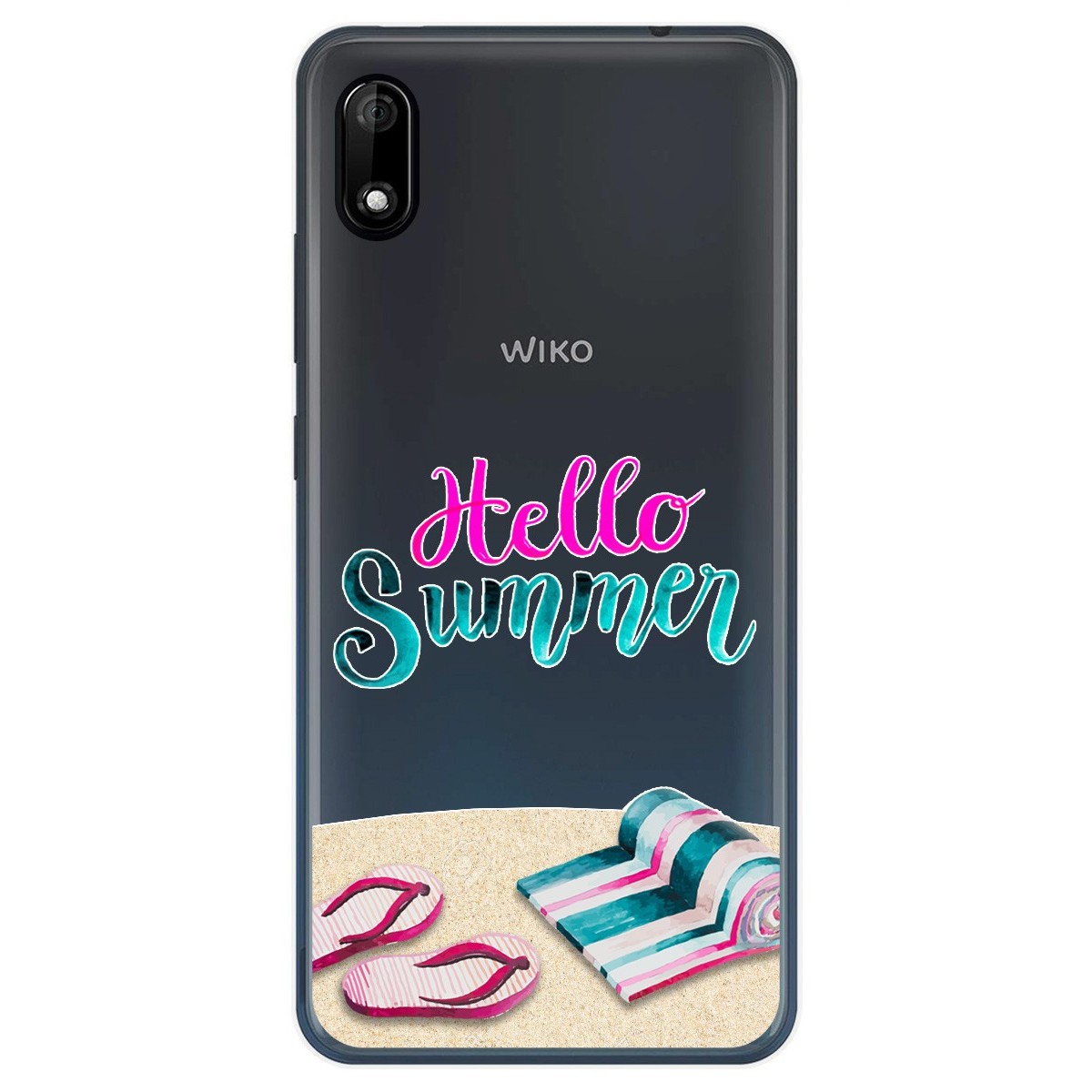 Funda Gel Transparente para Wiko Y70 diseño Summer Dibujos
