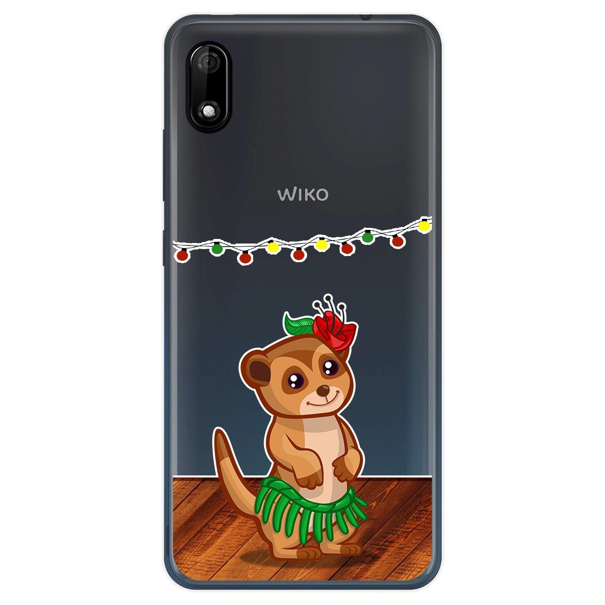 Funda Gel Transparente para Wiko Y70 diseño Suricata Dibujos