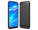 Funda Gel Tpu Tipo Carbon Negra para Huawei Y5 2019