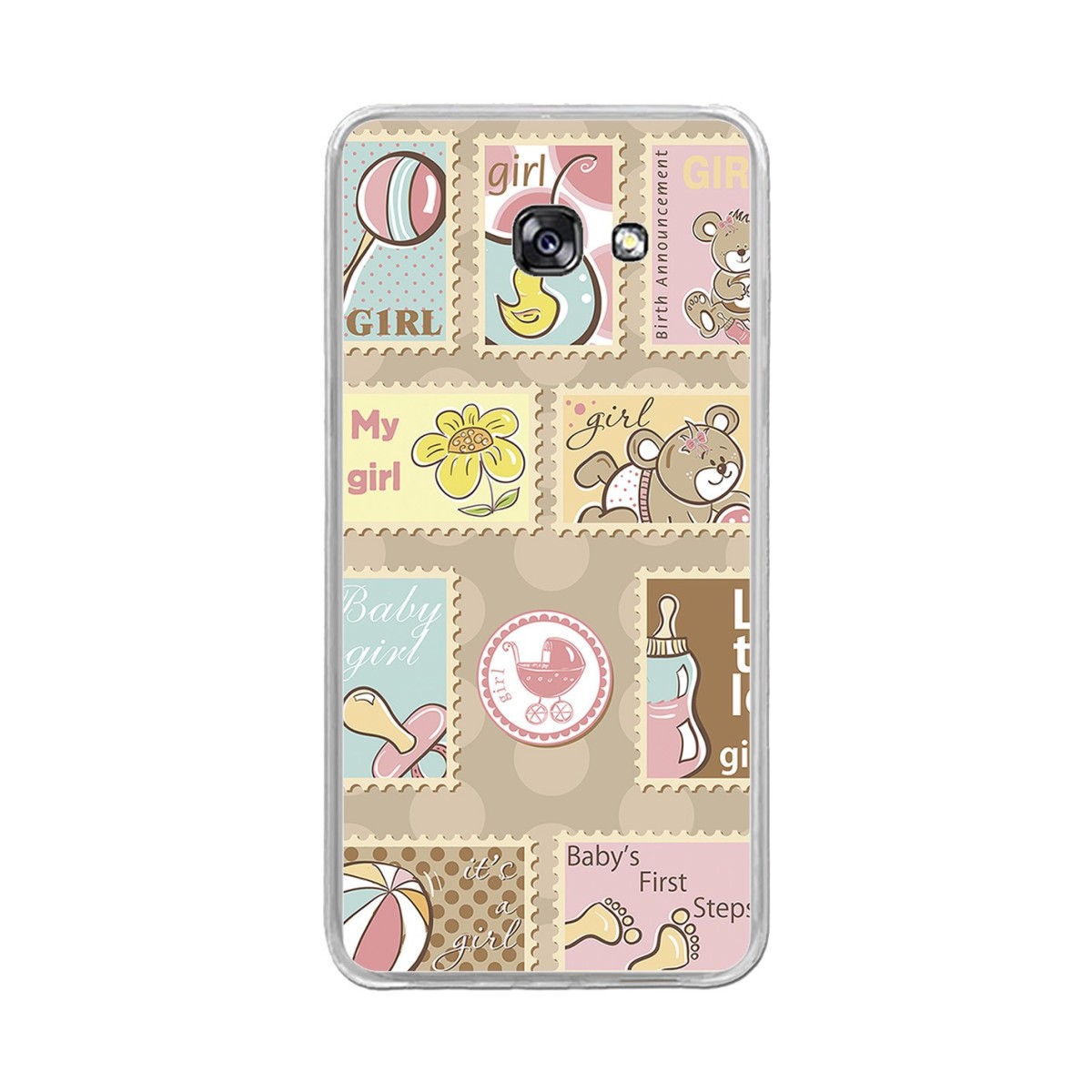 Funda Gel Tpu para Samsung Galaxy A5 (2017) Diseño Sellos Dibujos