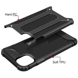 Funda Tipo Hybrid Tough Armor (Pc+Tpu) Negra para Iphone 11 Pro (5.8) 2
