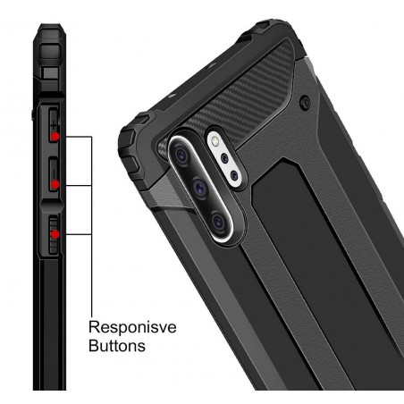 Funda Tipo Hybrid Tough Armor (Pc+Tpu) Negra para Samsung Galaxy Note10+