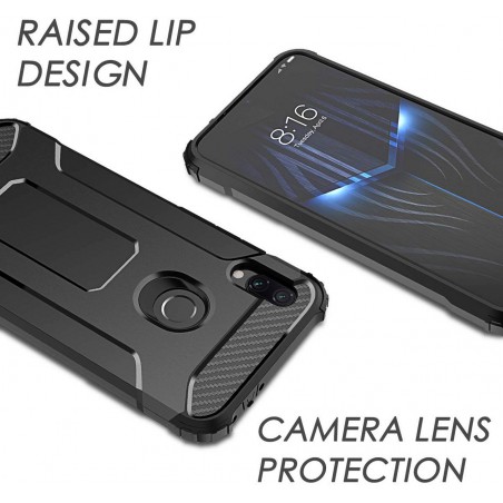 Funda Tipo Hybrid Tough Armor (Pc+Tpu) Negra para Xiaomi Redmi Note 7