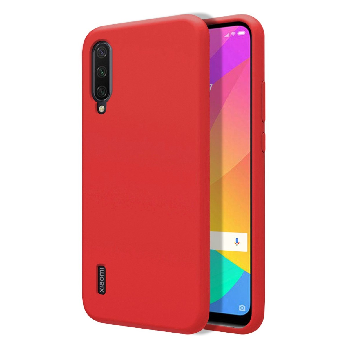 Funda Silicona Líquida Ultra Suave para Xiaomi Mi A3 color Roja