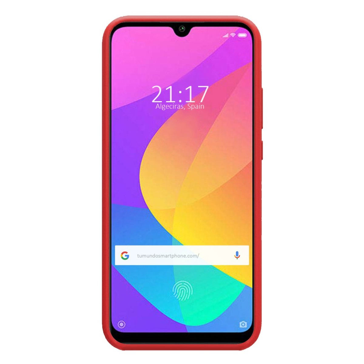 Funda Silicona Líquida Ultra Suave para Xiaomi Mi A3 color Roja