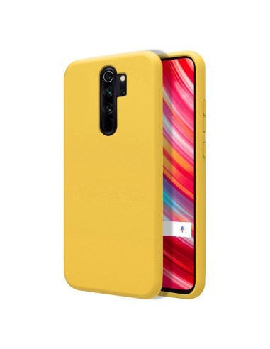 Funda Silicona Líquida Ultra Suave para Xiaomi Redmi Note 8 Pro color Amarilla