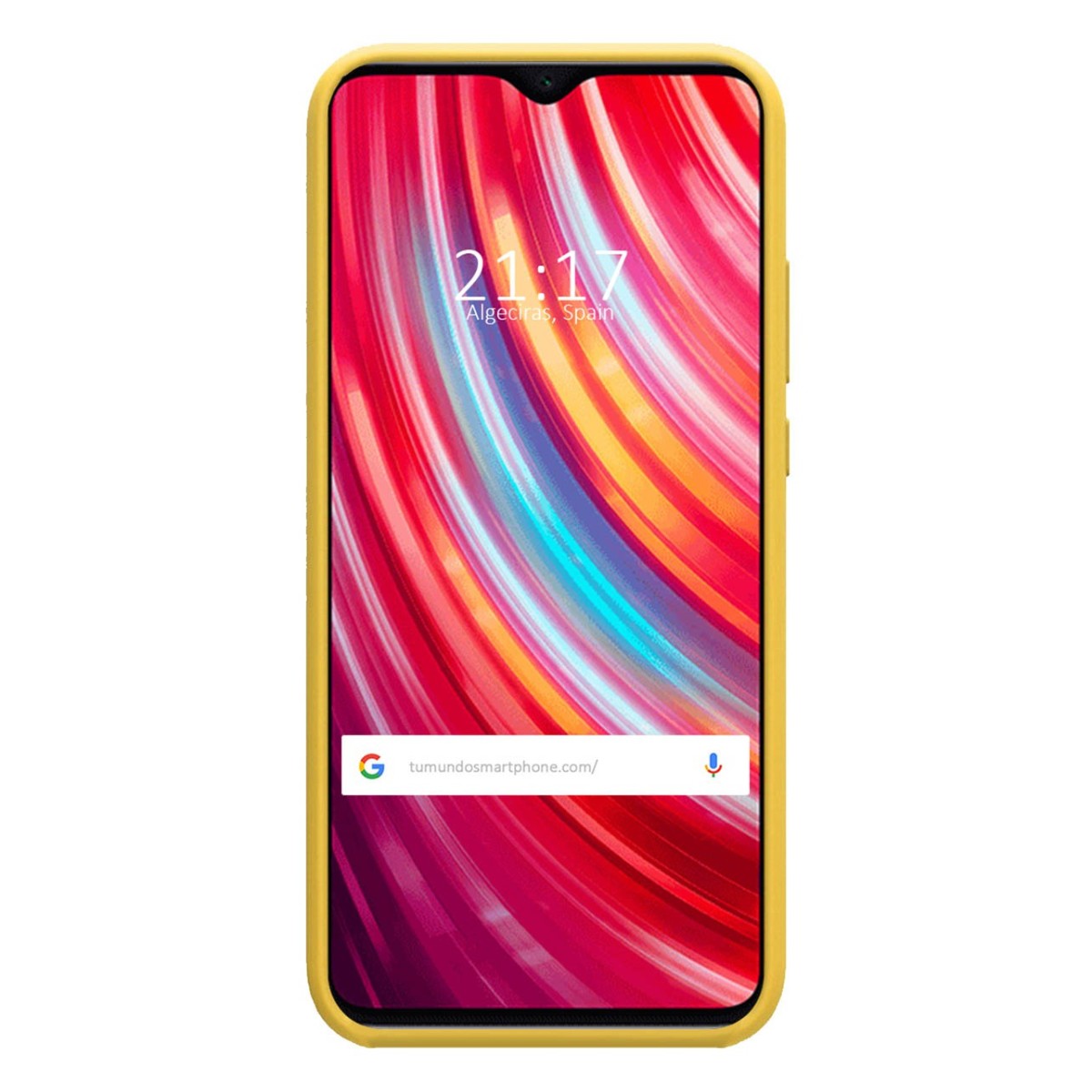 Funda Silicona Líquida Ultra Suave para Xiaomi Redmi Note 8 Pro color Amarilla
