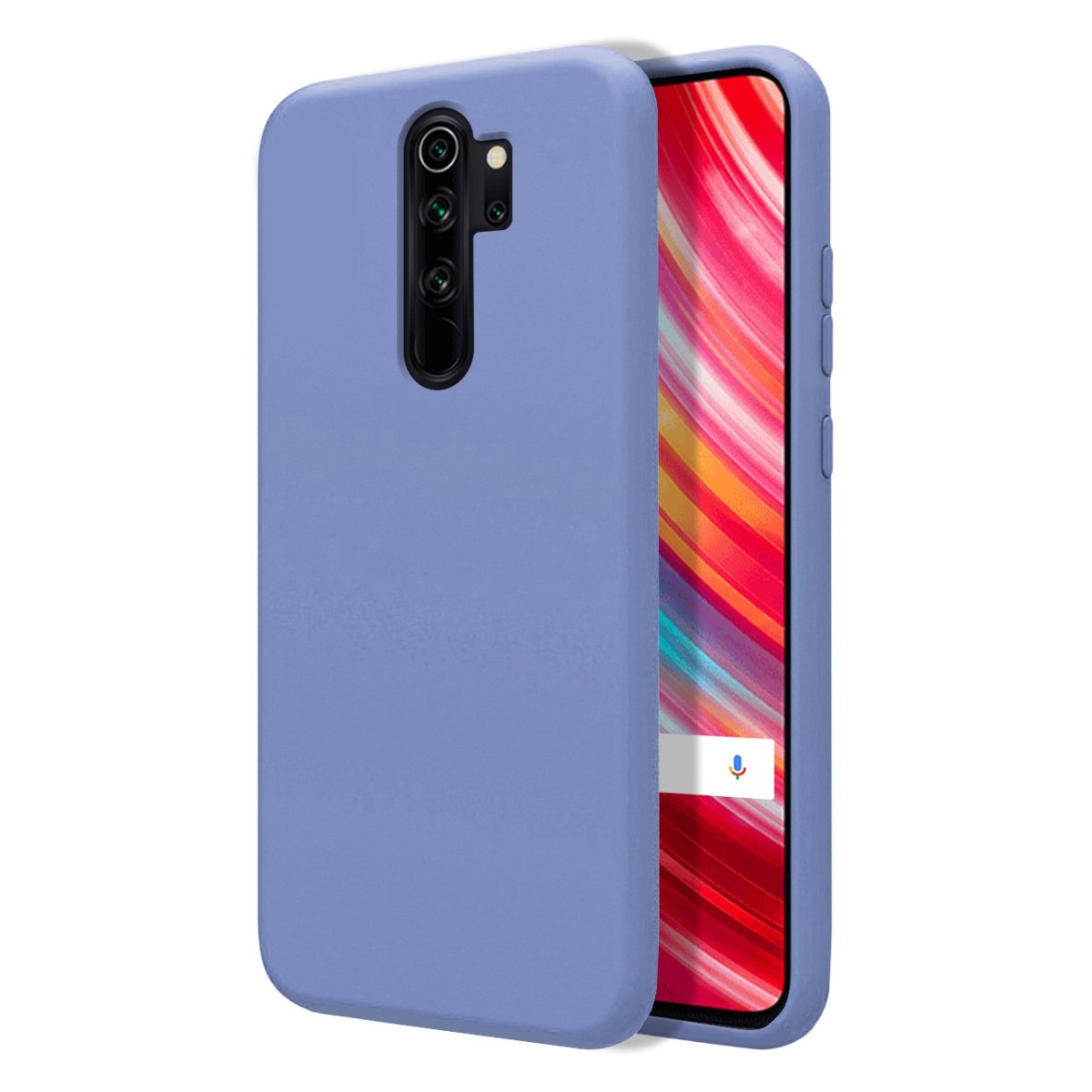 Funda Silicona Líquida Ultra Suave para Xiaomi Redmi Note 8 Pro color Azul Celeste