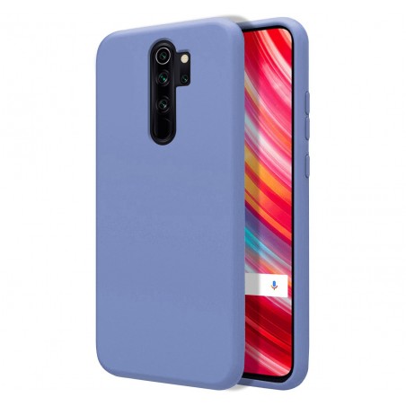 Funda Silicona Líquida Ultra Suave para Xiaomi Redmi Note 8 Pro color Azul Celeste