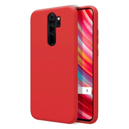 Funda Silicona Líquida Ultra Suave para Xiaomi Redmi Note 8 Pro color Roja