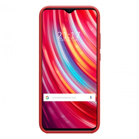 Funda Silicona Líquida Ultra Suave para Xiaomi Redmi Note 8 Pro color Roja
