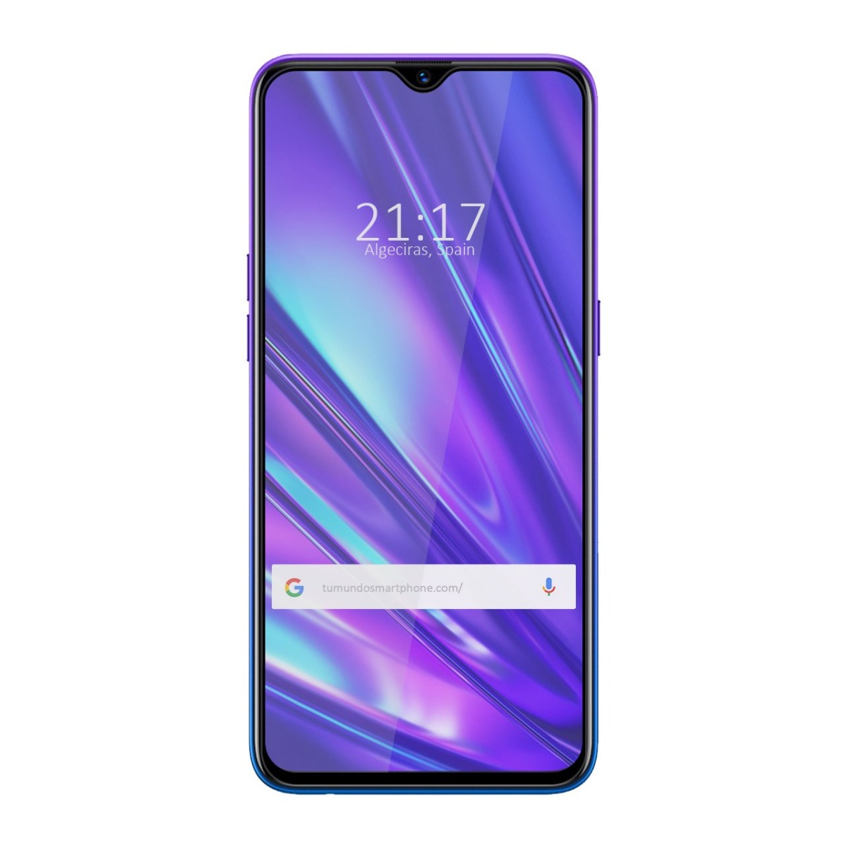 Protector Cristal Templado Completo 5D Full Glue Negro para Realme 5 Pro Vidrio