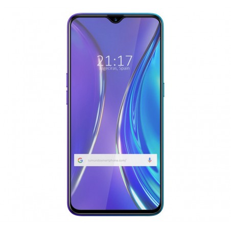 Protector Cristal Templado Completo 5D Full Glue Negro para Realme X2 Vidrio