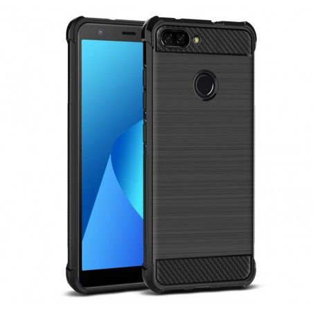 Funda Gel Tpu Anti-Shock Carbon para Huawei Honor 7A / Y6 2018