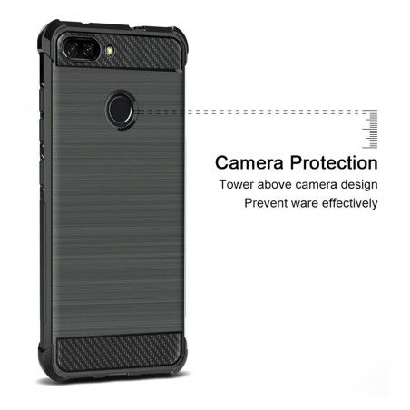 Funda Gel Tpu Anti-Shock Carbon para Huawei Honor 7A / Y6 2018