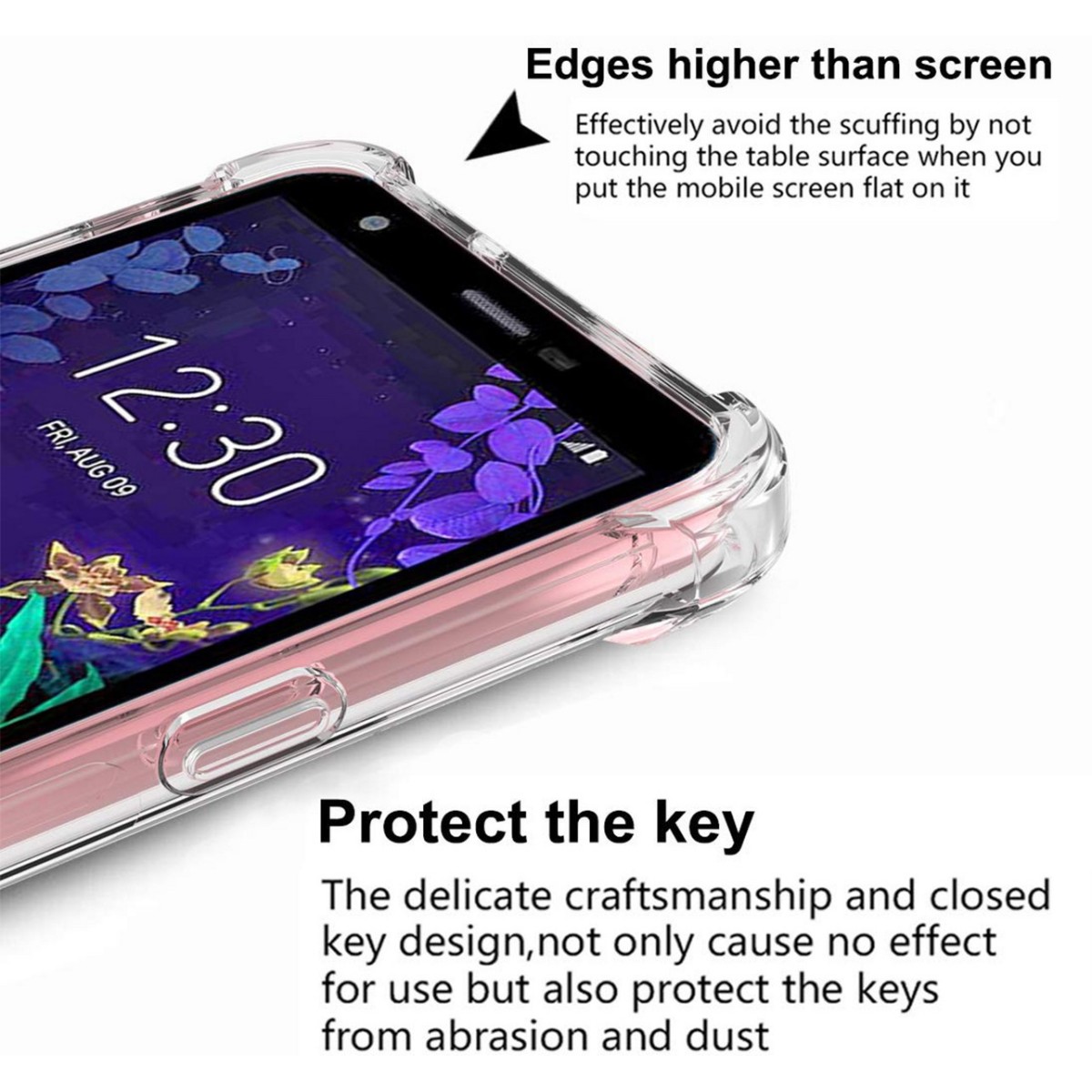 Funda Gel Tpu Anti-Shock Transparente para Lg K30