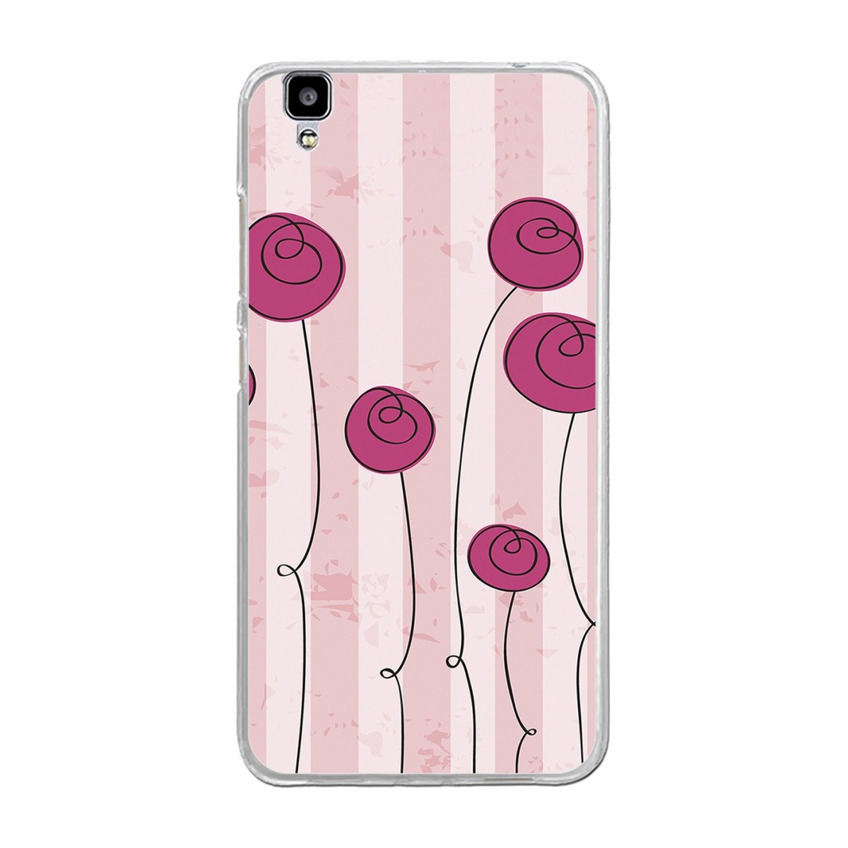 Funda Gel Tpu para Bluboo Maya 5.5" Diseño Flores Vintage Dibujos