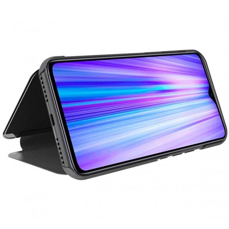 Funda Flip Cover Clear View para Xiaomi Redmi Note 8 Pro color Negra