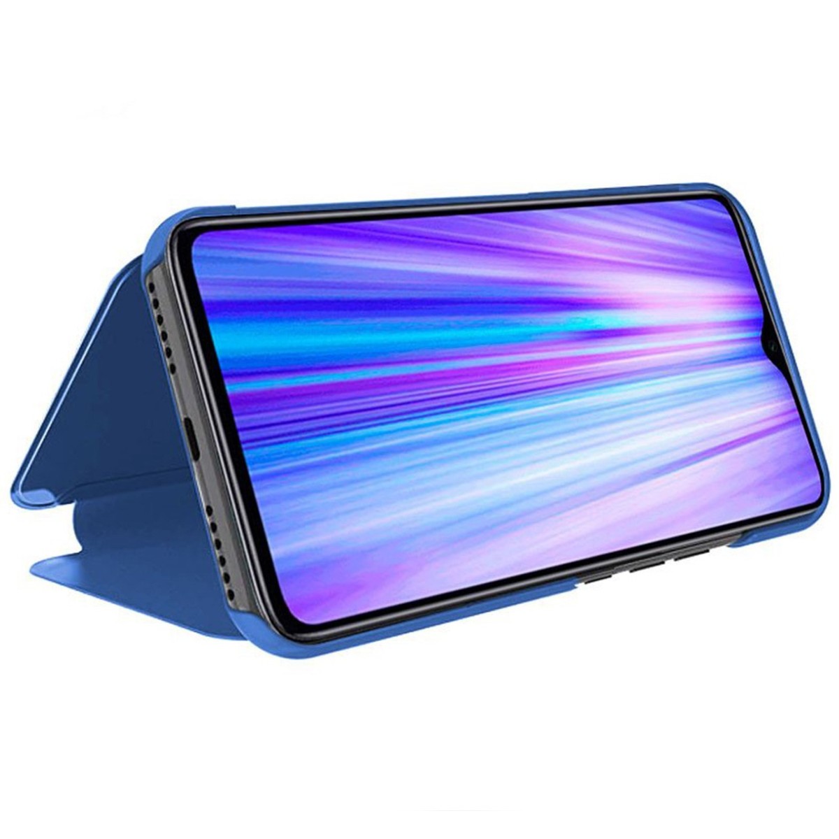 Funda Flip Cover Clear View para Xiaomi Redmi Note 8 Pro color Azul